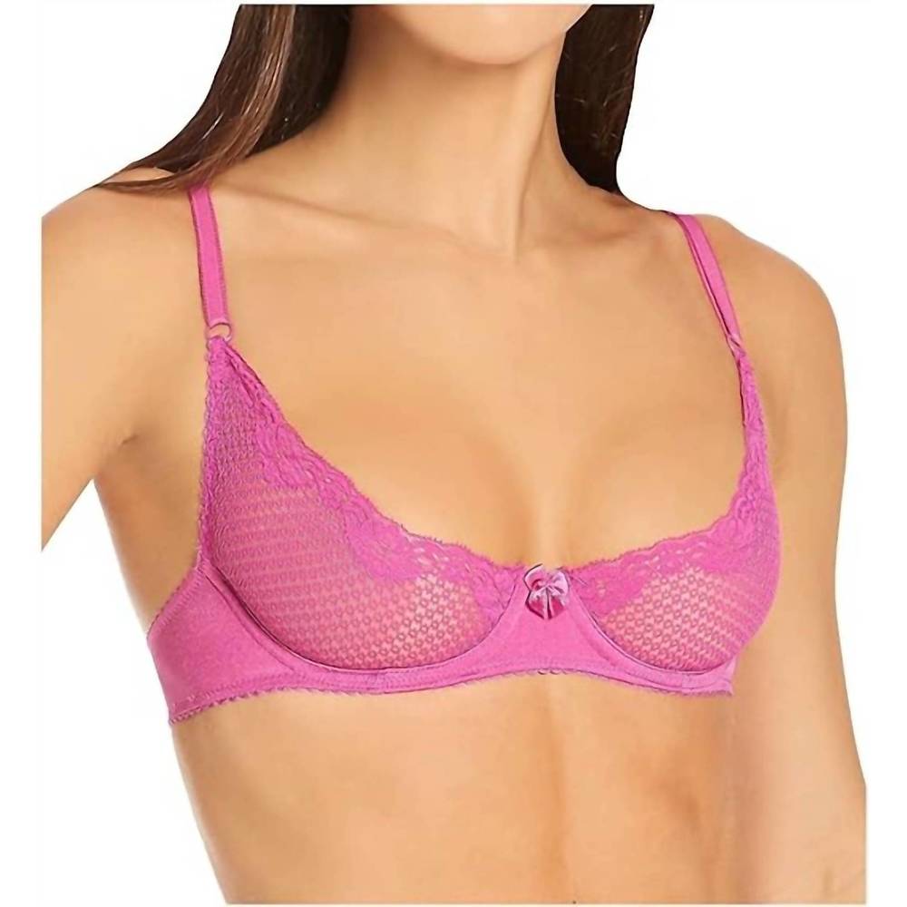 NEW TIMPA LINGERIE duet lace underwire demi bra in orchid